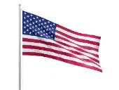 United States flag waving
